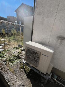 交換後のヒートポンプユニット