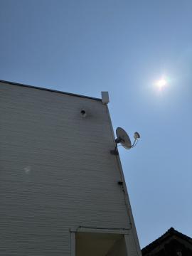 アンテナは呉羽山の親局に向けて設置します。